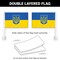 G128 2 Pack: Ukraine Ukrainian Coat of Arms Car Flag | 11x17 In | Double LiteWeave Pro Series Double Sided Printed 150D Polyester | Flagpole Included | Perfect for Festival Celebrations, Parades